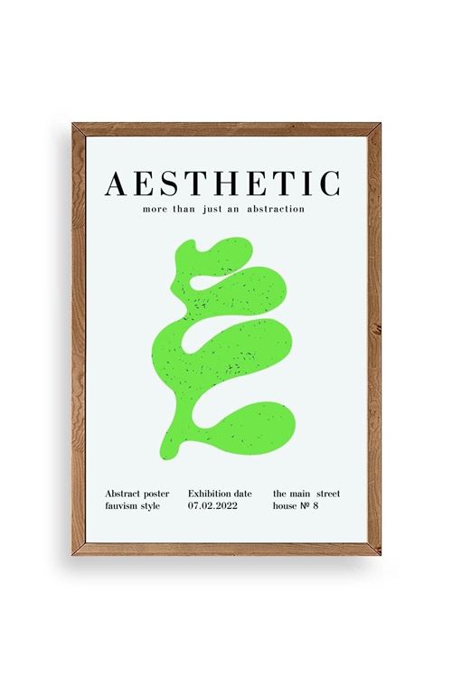 Modern Ahşap Çerçeveli Tablo 30 x 42