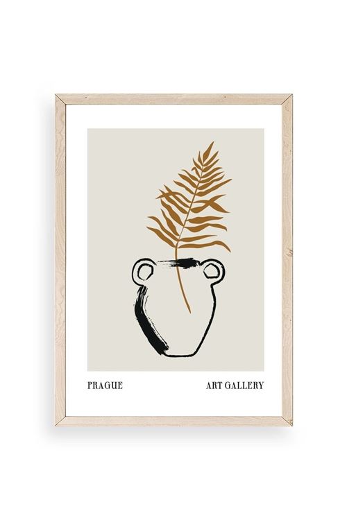 Vazo Ahşap Çerçeveli Tablo 30 x 42