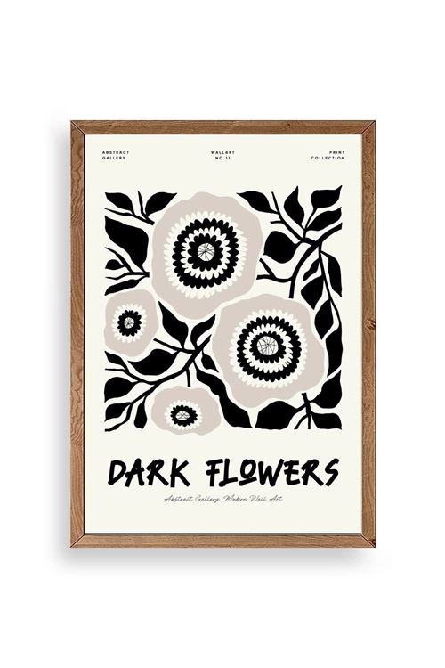 Çiçek Ahşap Çerçeveli Tablo 23 x 30