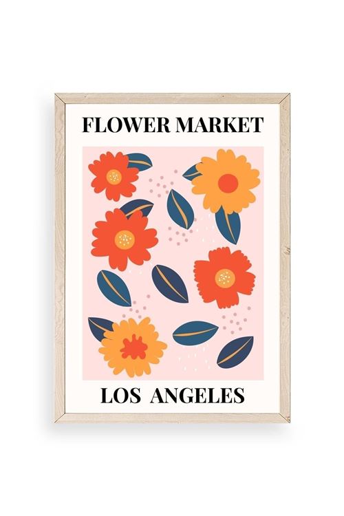 Çiçek Ahşap Çerçeveli Tablo 23 x 30