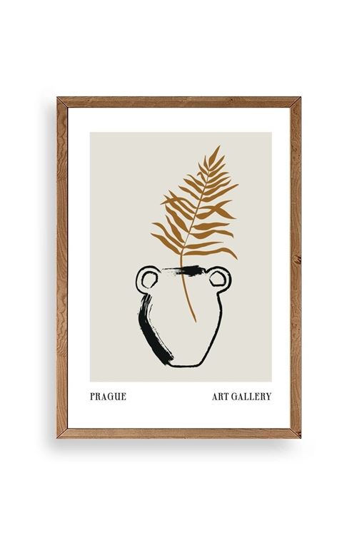 Vazo Ahşap Çerçeveli Tablo 30 x 42