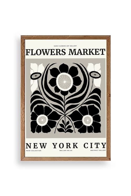 Çiçek Ahşap Çerçeveli Tablo 50 x 70