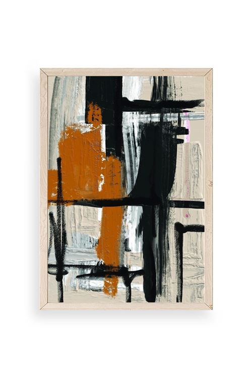 Modern Ahşap Çerçeveli Tablo 17 x 23