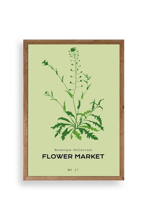 Çiçek Ahşap Çerçeveli Tablo 30 x 42