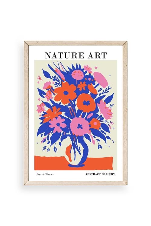 Çiçek Ahşap Çerçeveli Tablo 30 x 42