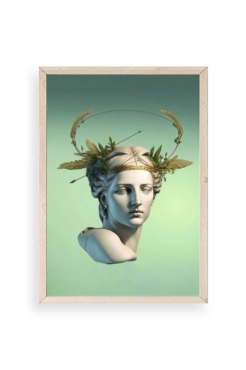 Heykel Ahşap Çerçeveli Tablo 17 x 23