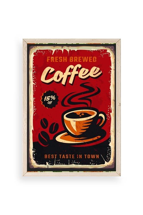 Kahve Ahşap Çerçeveli Tablo 23 x 30