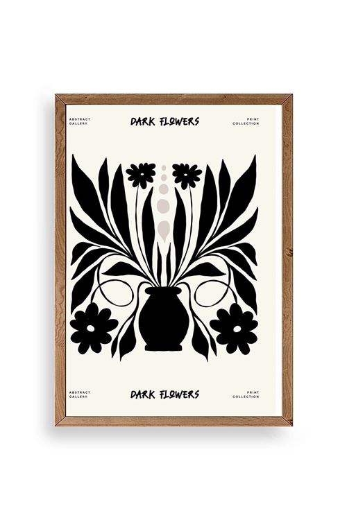 Çiçek Ahşap Çerçeveli Tablo 50 x 70