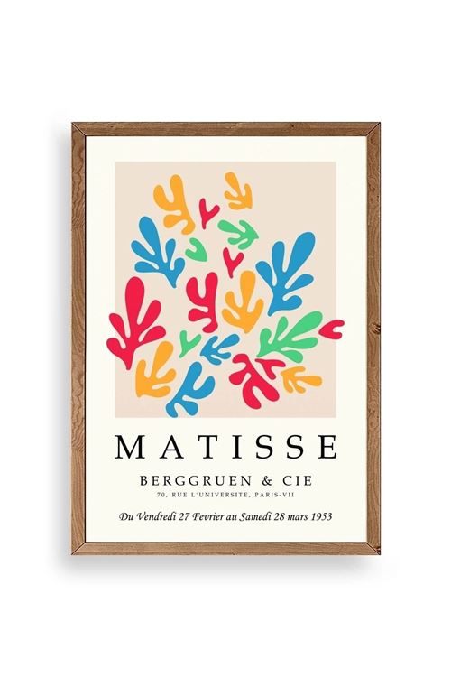 Modern Ahşap Çerçeveli Tablo 17 x 23