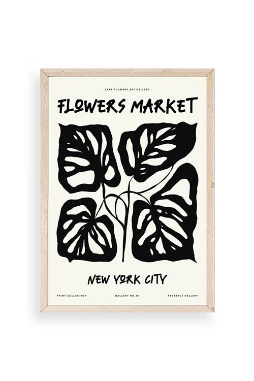 Yaprak Ahşap Çerçeveli Tablo 50 x 70