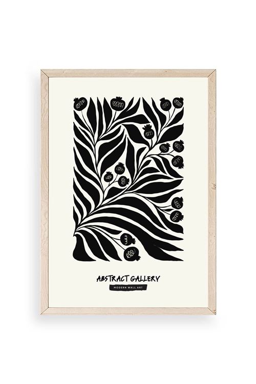 Soyut Ahşap Çerçeveli Tablo 23 x 30