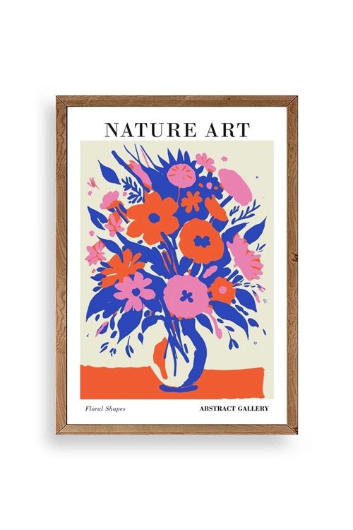 Çiçek Ahşap Çerçeveli Tablo 17 x 23