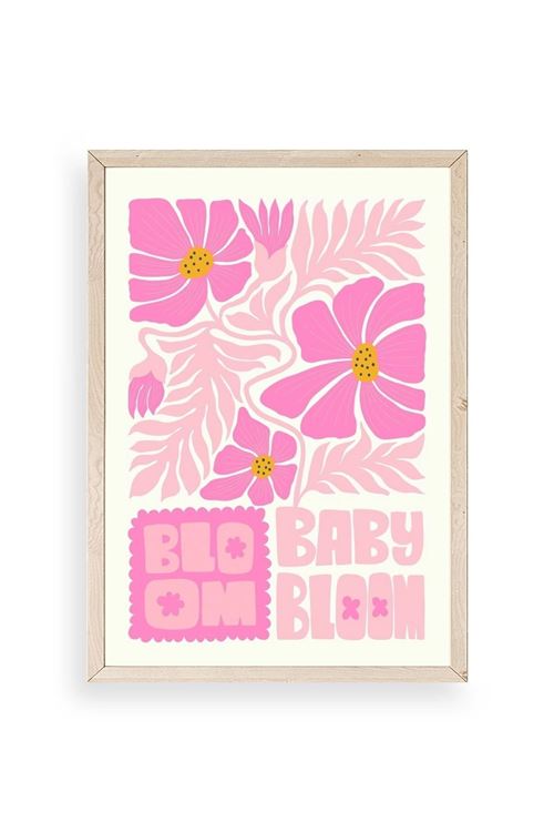 Çiçek Ahşap Çerçeveli Tablo 23 x 30