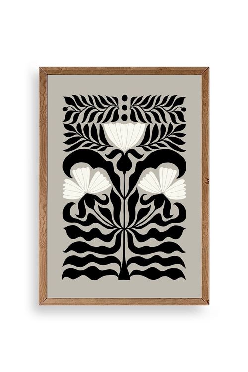 Çiçek Ahşap Çerçeveli Tablo 23 x 30