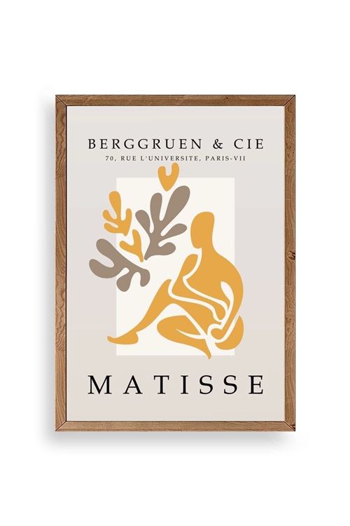 Modern Ahşap Çerçeveli Tablo 17 x 23