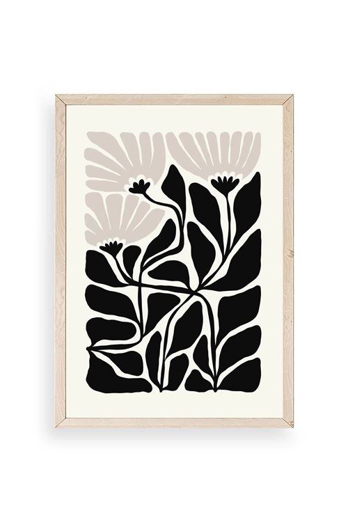 Çiçek Ahşap Çerçeveli Tablo 30 x 42