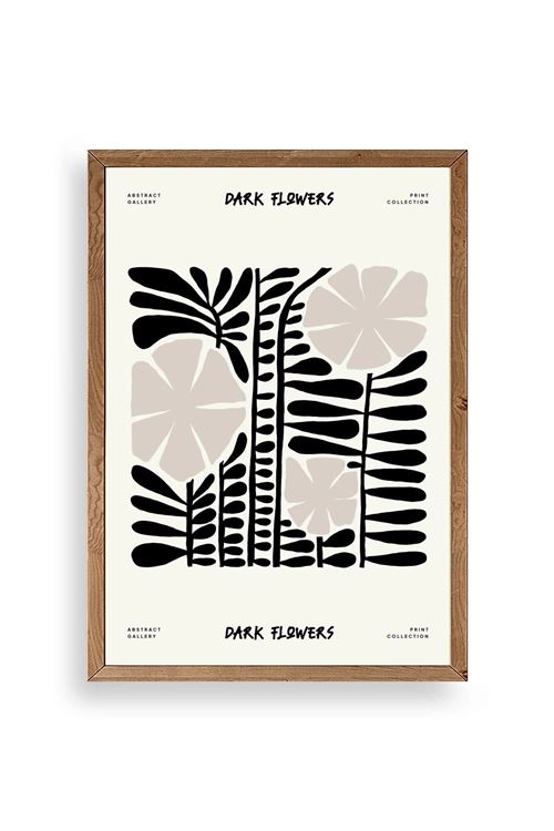 Çiçek Ahşap Çerçeveli Tablo 50 x 70