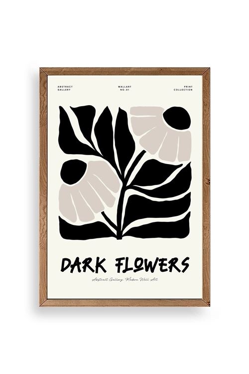 Çiçek Ahşap Çerçeveli Tablo 23 x 30