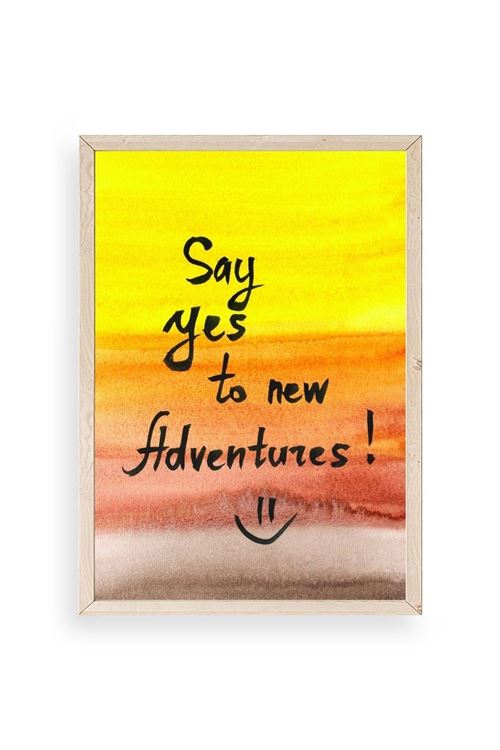 Motto Ahşap Çerçeveli Tablo 50 x 70