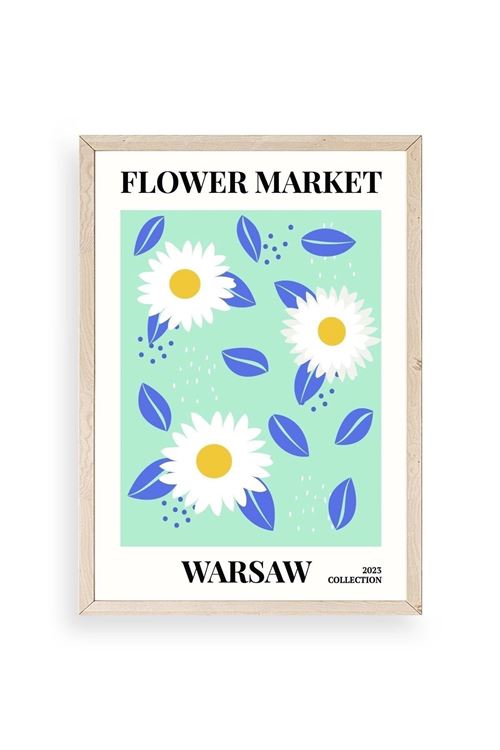 Çiçek Ahşap Çerçeveli Tablo 23 x 30