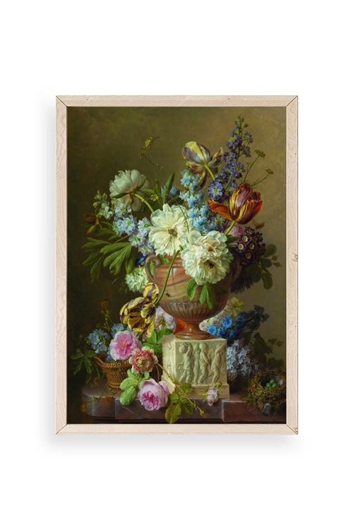 Çiçekler Ahşap Çerçeveli Tablo 23 x 30