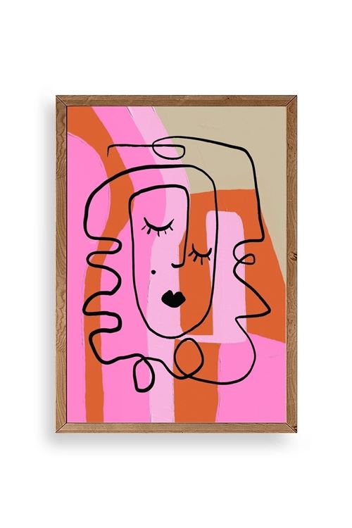 Motto Ahşap Çerçeveli Tablo 50 x 70