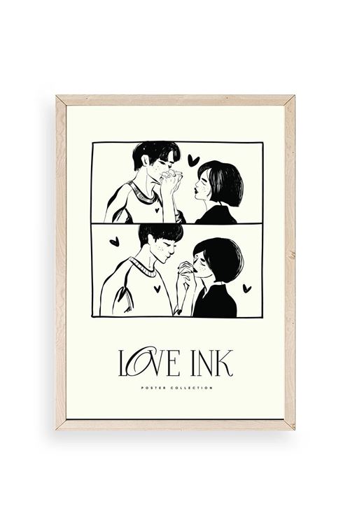 Love Ahşap Çerçeveli Tablo 50 x 70