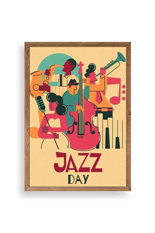 Jazz Ahşap Çerçeveli Tablo 30 x 42