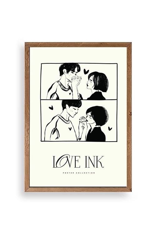 Love Ahşap Çerçeveli Tablo 17 x 23