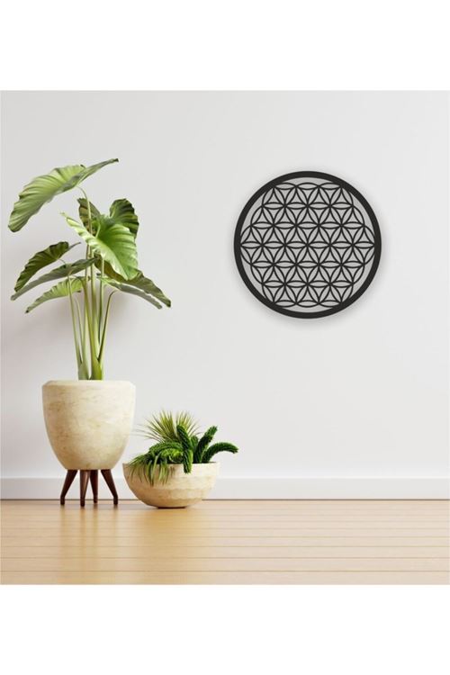 Kutsal Geometri Ahşap Tablo 45 x 45