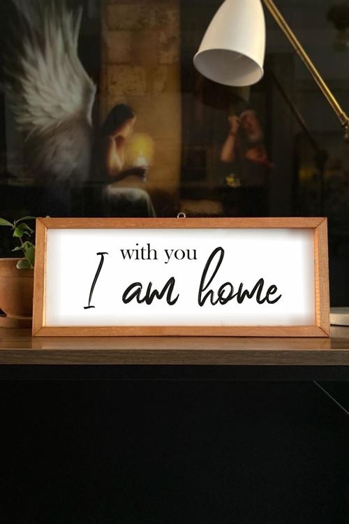 Yatak Odası With You I Am Home Ahşap Çerçeve 50 x 110