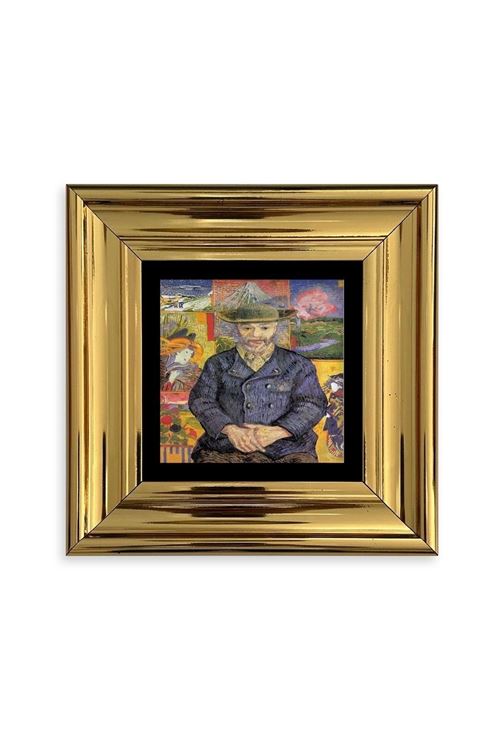 Van Gogh Çerçeveli Taş Tablo 20 cm