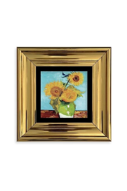 Van Gogh Çerçeveli Taş Tablo 20 cm