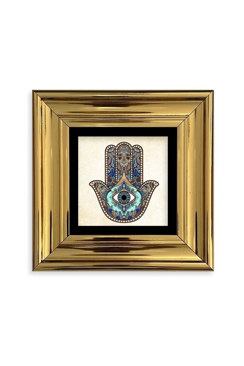 Fatma Ana Eli Çerçeveli Taş Tablo 20 cm