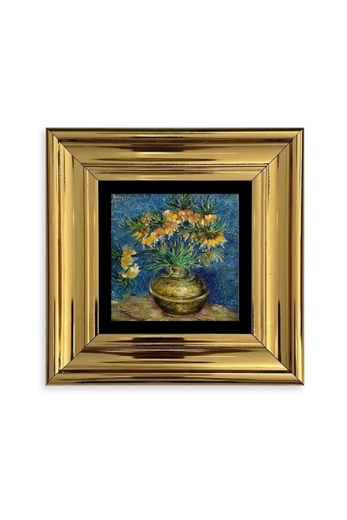 Van Gogh Çerçeveli Taş Tablo 20 cm