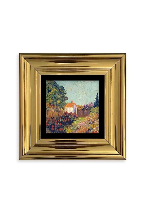 Van Gogh Çerçeveli Taş Tablo 20 cm