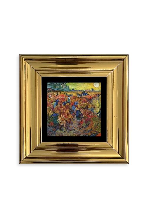 Van Gogh Çerçeveli Taş Tablo 20 cm