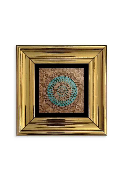 Motif Çerçeveli Taş Tablo 20 cm