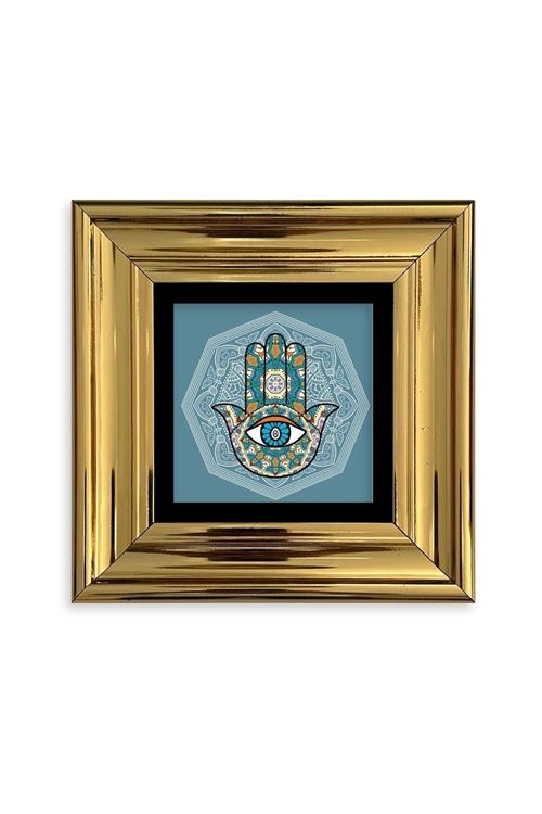 Fatma Ana Eli Çerçeveli Taş Tablo 20 cm