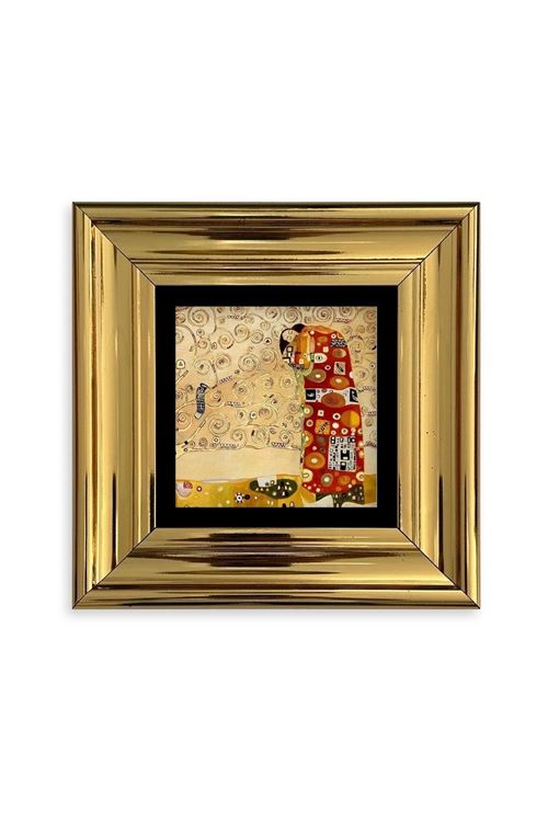 Gustav Klimpt Çerçeveli Taş Tablo 20 cm