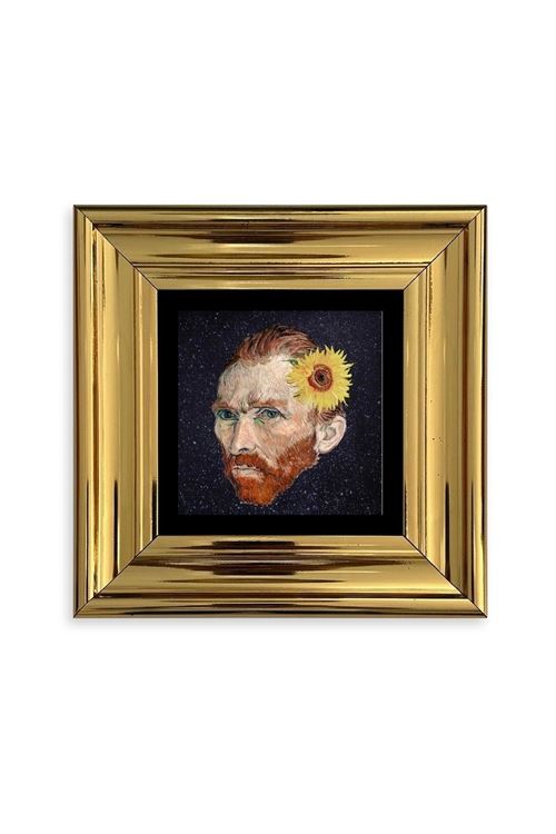 Van Gogh Çerçeveli Taş Tablo 20 cm