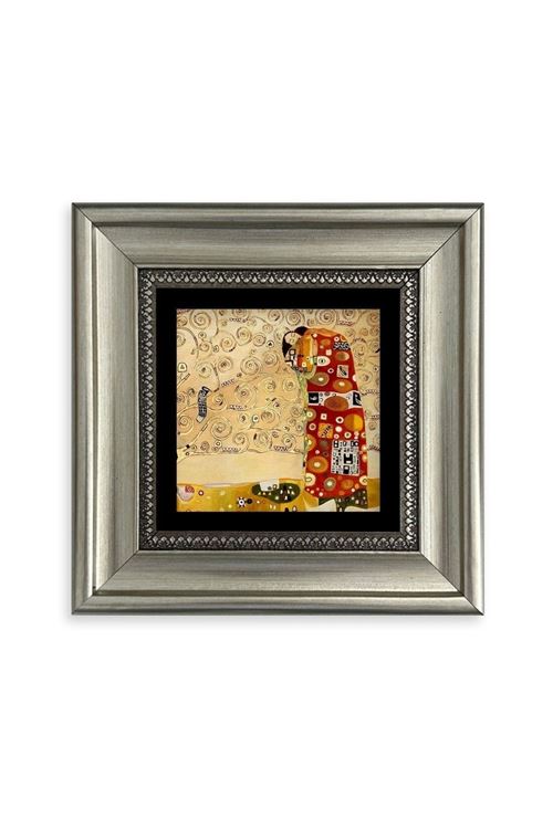 Gustav Klimpt Çerçeveli Taş Tablo 20 cm