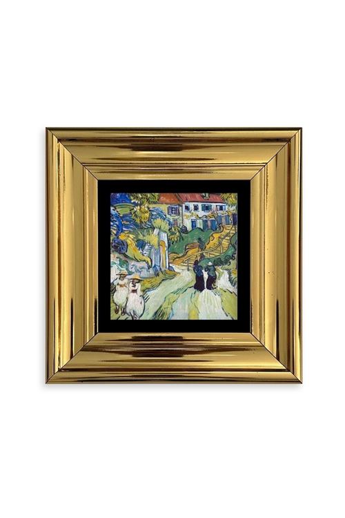 Van Gogh Çerçeveli Taş Tablo 20 cm