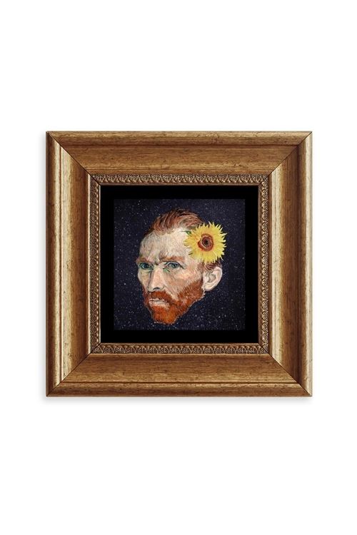 Van Gogh Çerçeveli Taş Tablo 20 cm