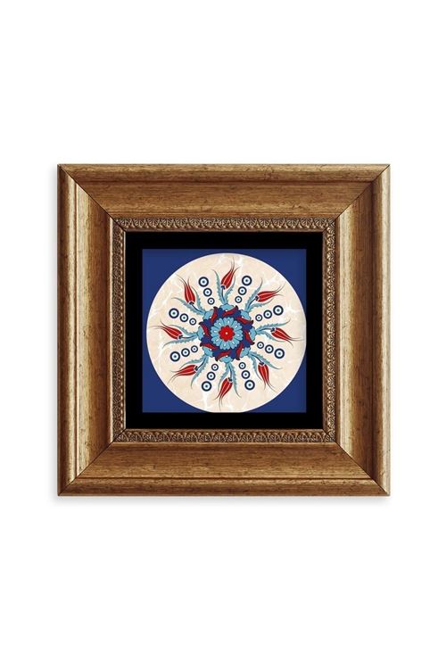 Selçuklu Motif Çerçeveli Taş Tablo 20 cm