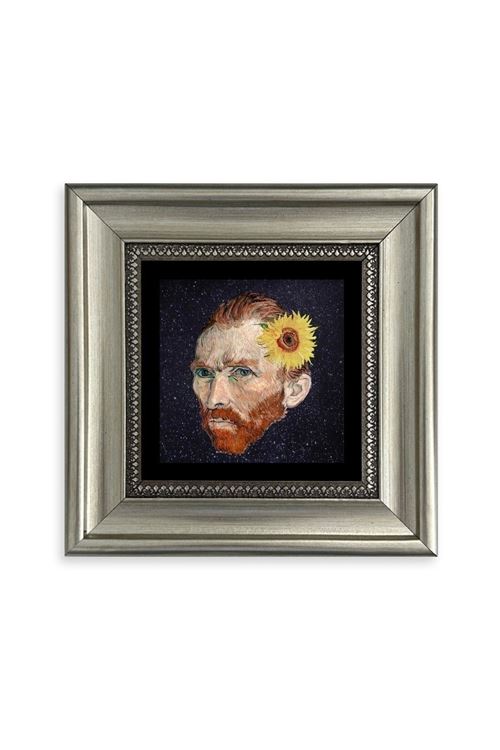 Van Gogh Çerçeveli Taş Tablo 20 cm
