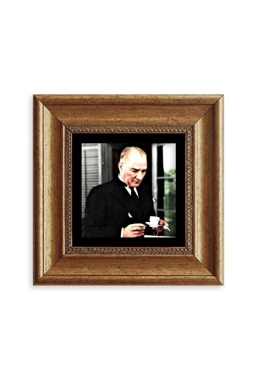 Atatürk Çerçeveli Taş Tablo 20 cm