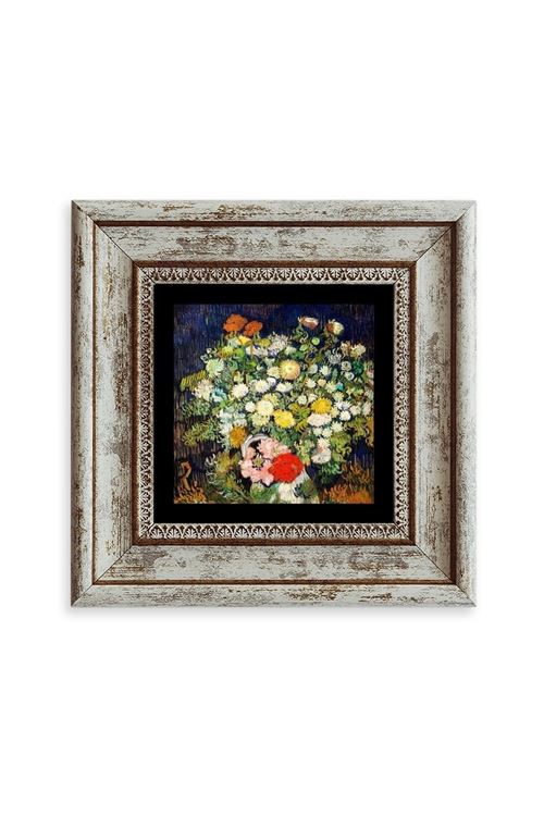 Van Gogh Çerçeveli Taş Tablo 20 cm