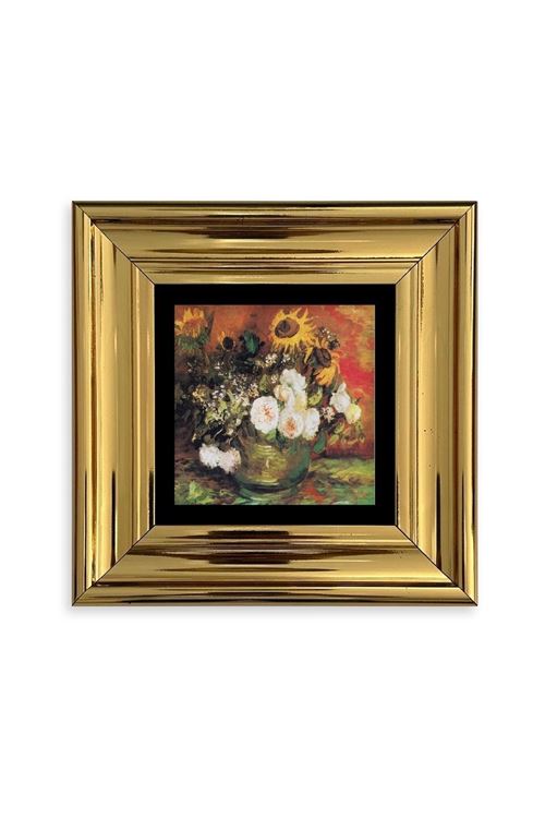 Van Gogh Çerçeveli Taş Tablo 20 cm