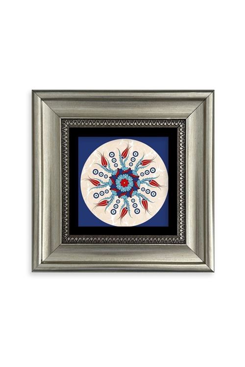 Selçuklu Motif Çerçeveli Taş Tablo 20 cm